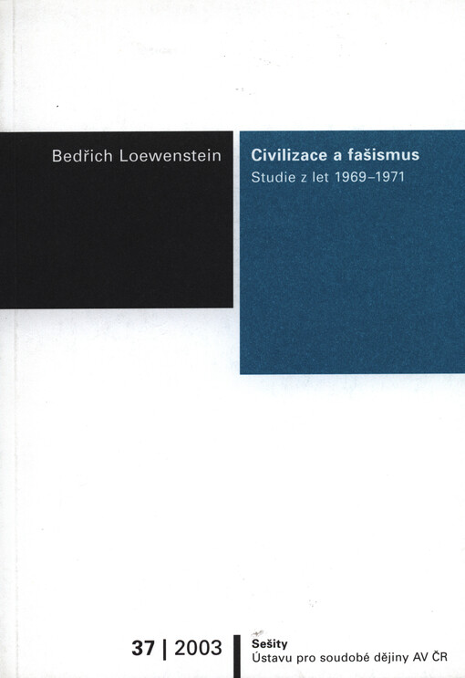 Civilizace a fašismus: studie z let 1969-1971