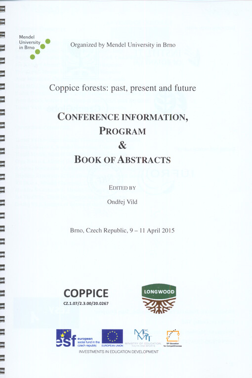 Conference information, Program and Book of Abstracts, Coppice forests: past, present and future