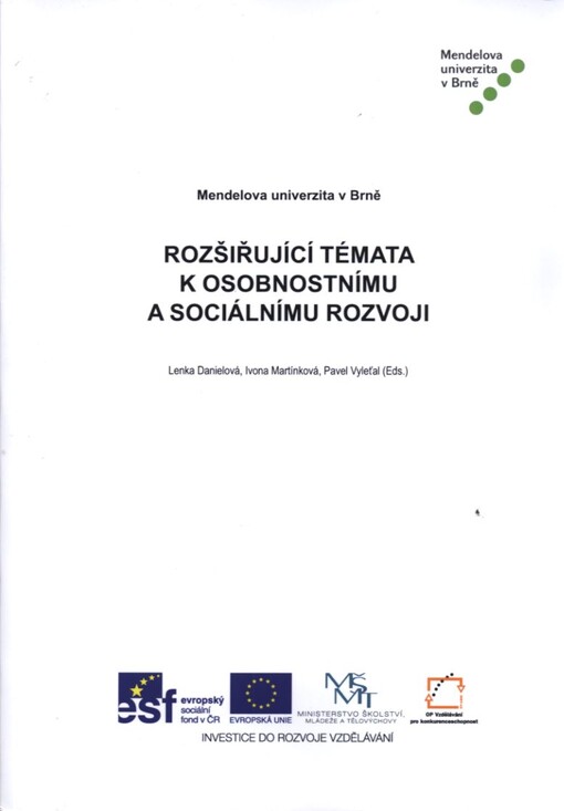 Rozšiřující témata k osobnostnímu a sociálnímu rozvoji