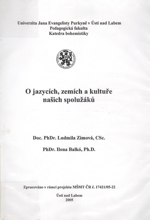 O jazycích, zemích a kultuře našich spolužáků