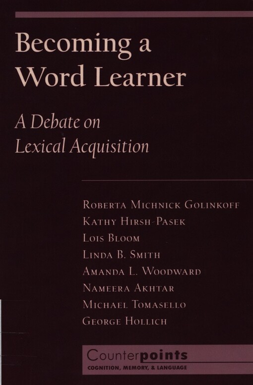 Becoming a word learner