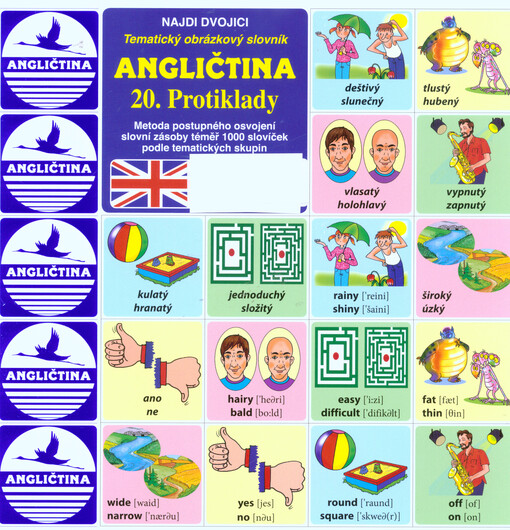 Angličtina :tematický obrázkový slovník : najdi dvojici, 20. díl