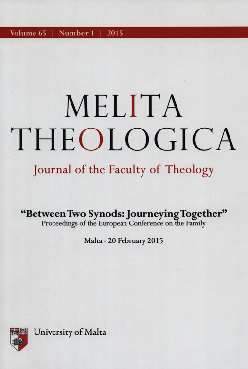 Melita Theologica : journal of the Faculty of Theology