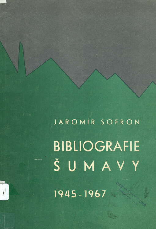 Bibliografie Šumavy 1945-1967