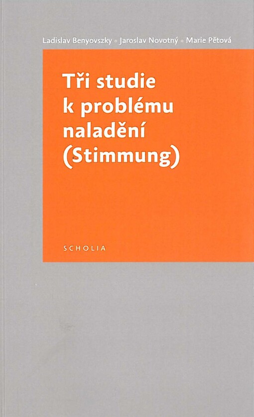 Tři studie k problému naladění (Stimmung)