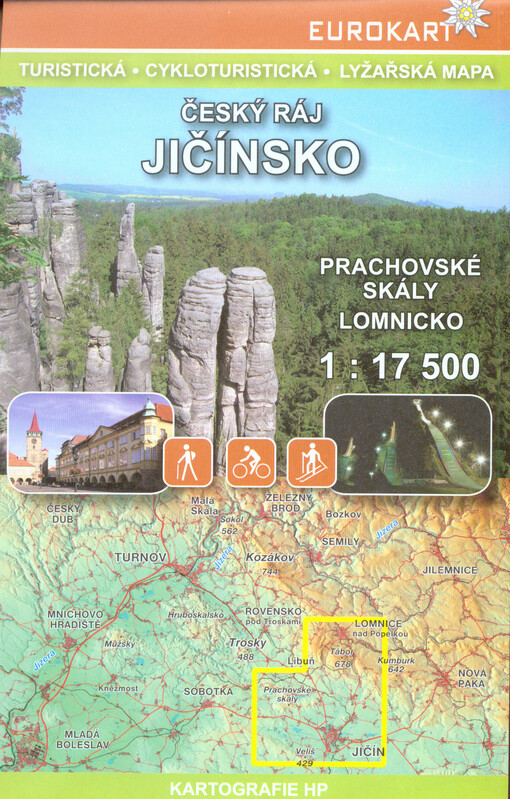Český ráj - Jičínsko Prachovské skály, Lomnicko : turistická, cykloturistická, lyžařská mapa