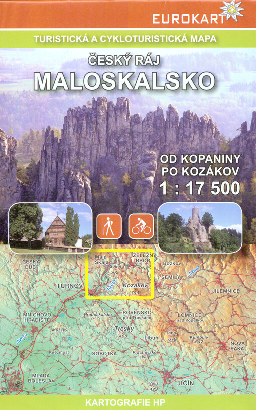 Český ráj - Maloskalsko od Kopaniny po Kozákov : turistická a cykloturistická mapa