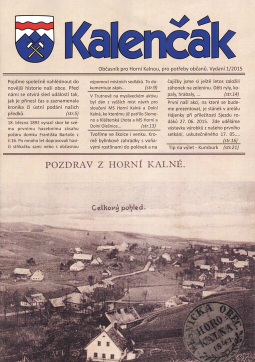 Kalenčák : občasník pro Horní Kalnou