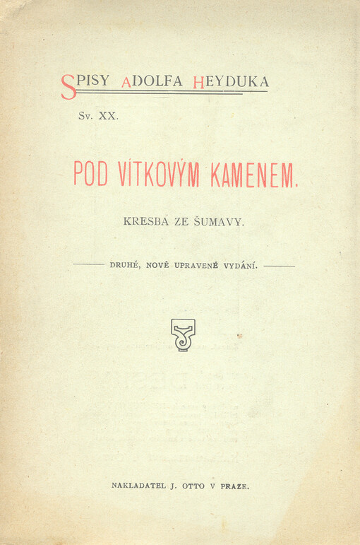 Pod Vítkovým kamenem :kresba ze Šumavy