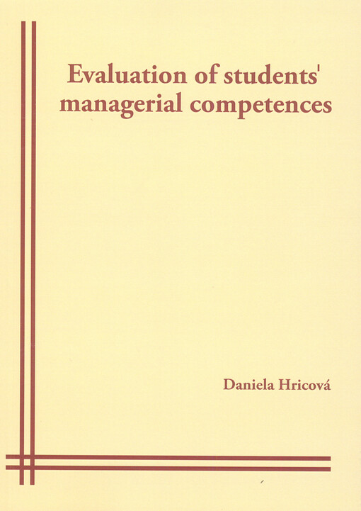 Evaluation of students' managerial competences