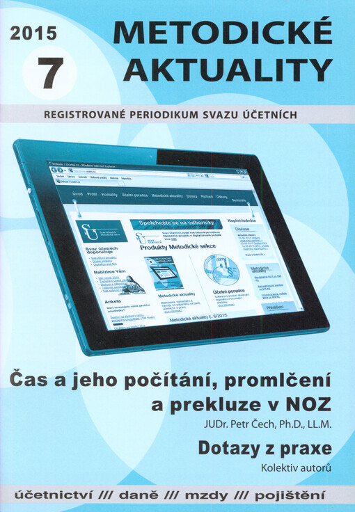 Čas a jeho počítání, promlčení a prekluze v NOZ