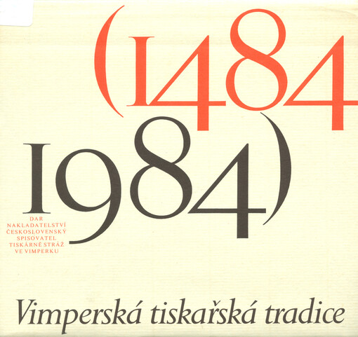Vimperská tiskařská tradice 1484-1984