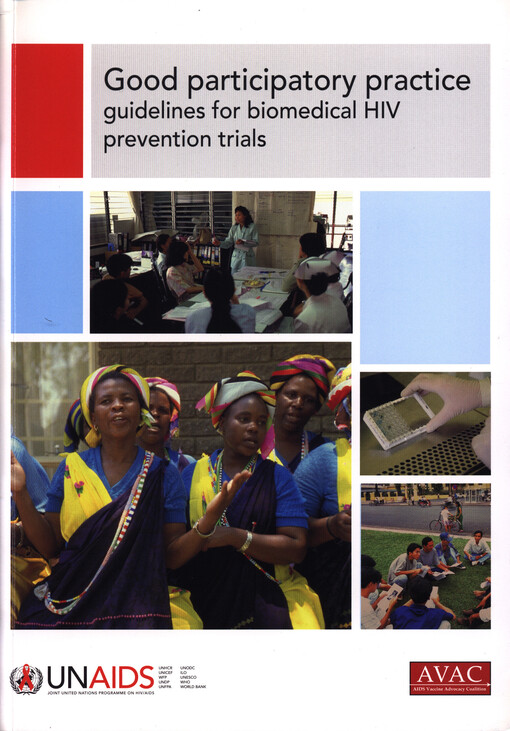 Good participatory practice : guidelines for biomedical HIV prevention trials