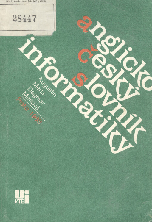 Anglicko-český slovník informatiky