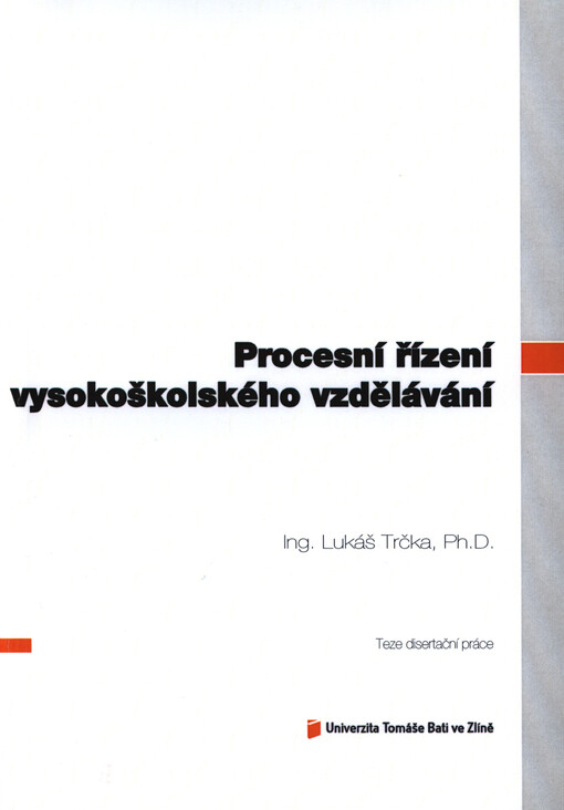 Procesní řízení vysokoškolského vzdělávání