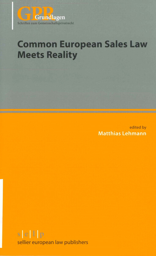 Common European sales law meets reality 