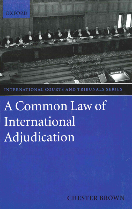 A common law of international adjudication