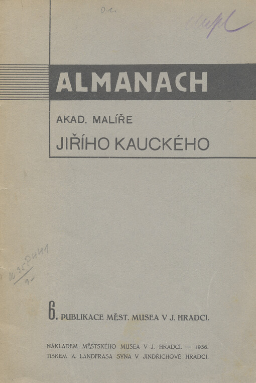 Almanach akad. malíře Jiřího Kauckého