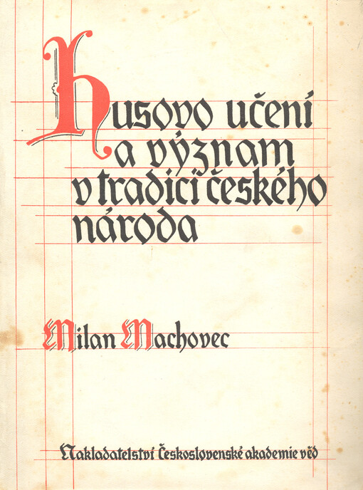 Husovo učení a význam v tradici českého národa