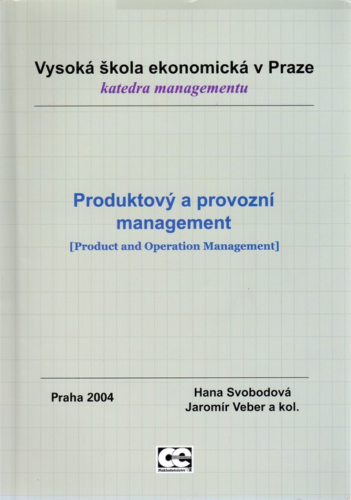Produktový a provozní management =: Product and operation management