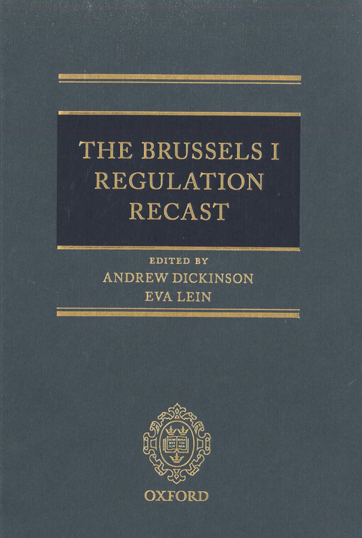 The Brussels I Regulation recast