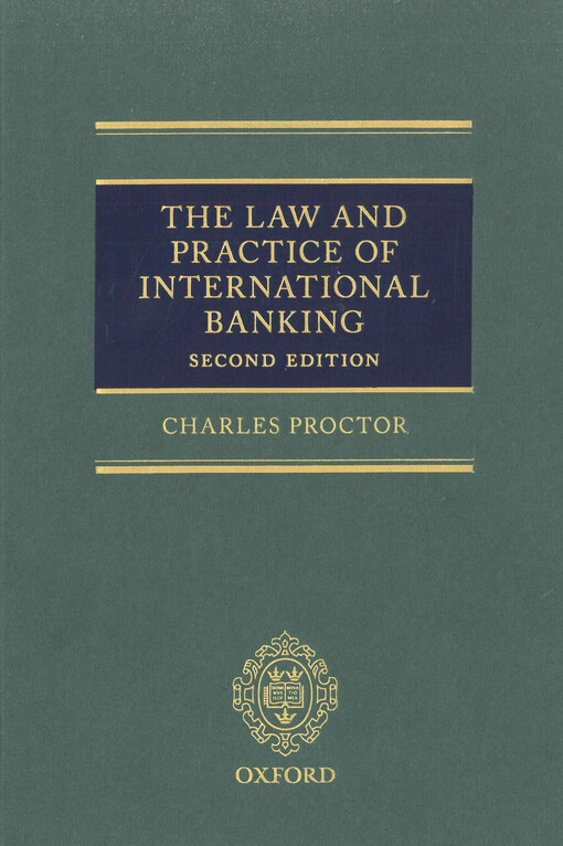  The law and practice of international banking  