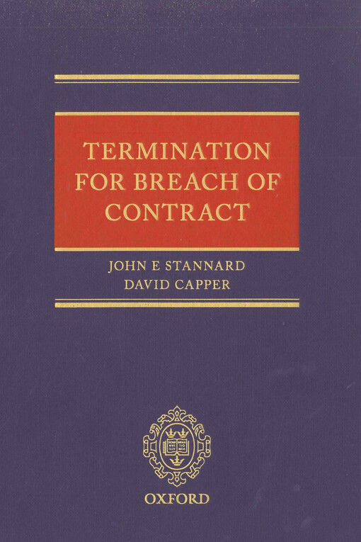 Termination for breach of contract 