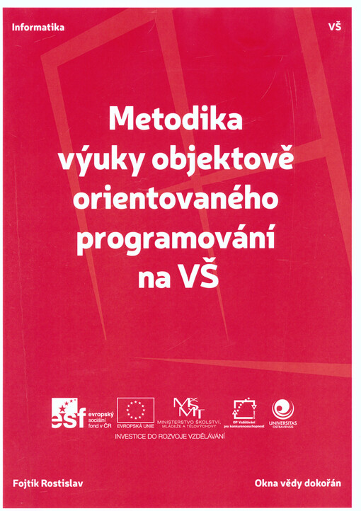 Metodika výuky objektově orientovaného programování na VŠ