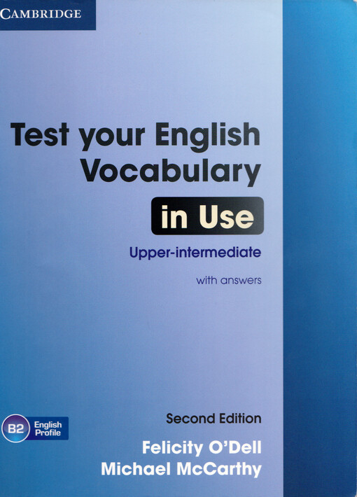 Test your English vocabulary in use :upper-intermediate : with answers
