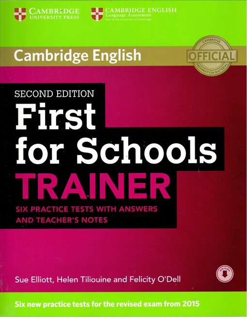 First for Schools Trainer (2nd Edition) Six Practice Tests with Answers, Teacher´s Notes a Audio