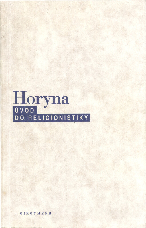 Úvod do religionistiky