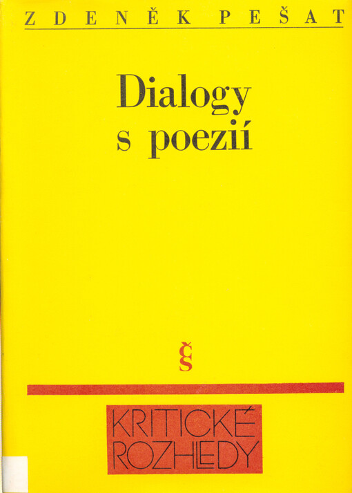 Dialogy s poezií