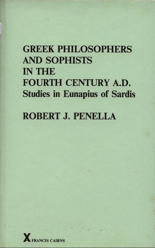 Greek philosophers and Sophists in the fourth century A.D.