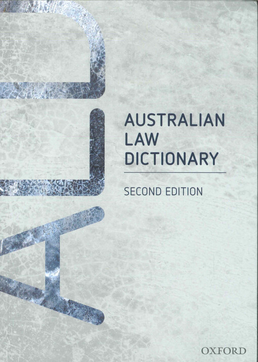 Australian law dictionary 
