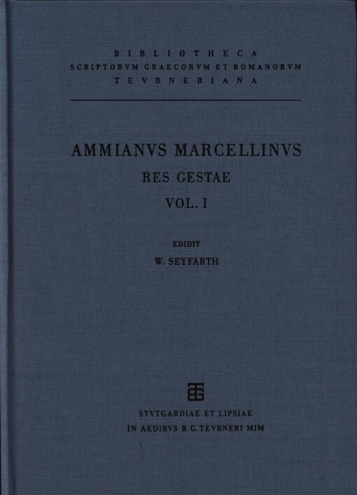 Ammiani Marcellini Rerum gestarum libri qui supersunt