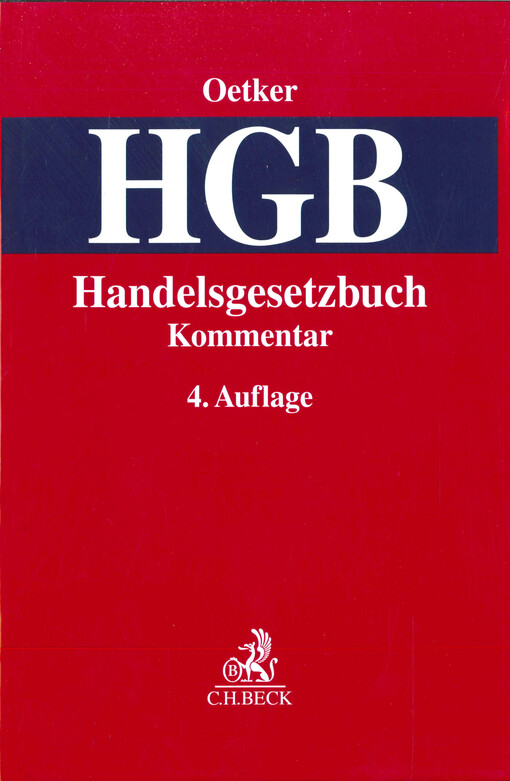  Kommentar zum Handelsgesetzbuch (HGB)  