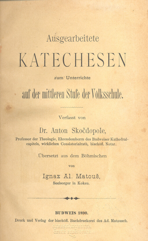 Ausgearbeitete Katechesen zum Unterrichte auf der mittleren Stufe der Volksschule
