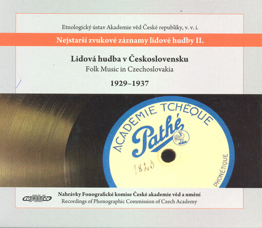 Lidová hudba v Československu Folk music in Czechoslovakia : 1929-1937