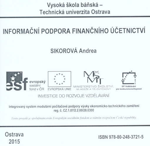 Informační podpora finančního účetnictví