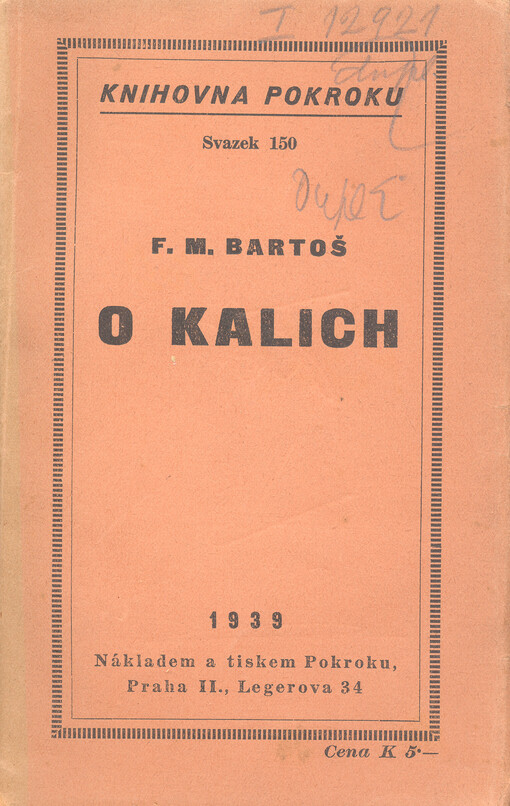 O kalich : obrázky z dob staletého zápasu