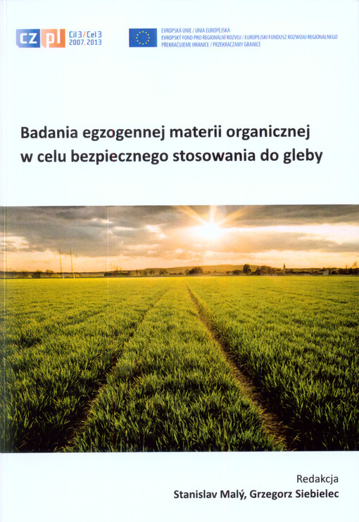 Badania egzogennej materii organicznej w celu bezpiecznego stosowania do gleby
