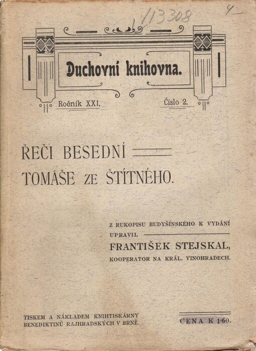 Řeči besední Tomáše ze Štítného