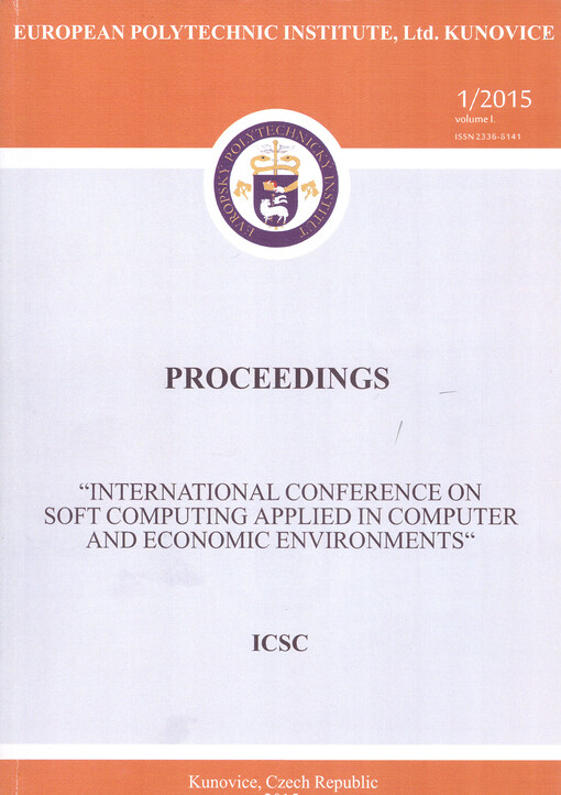 Proceedings : International Conference on Soft Computing Applied in Computer and Economic Environments