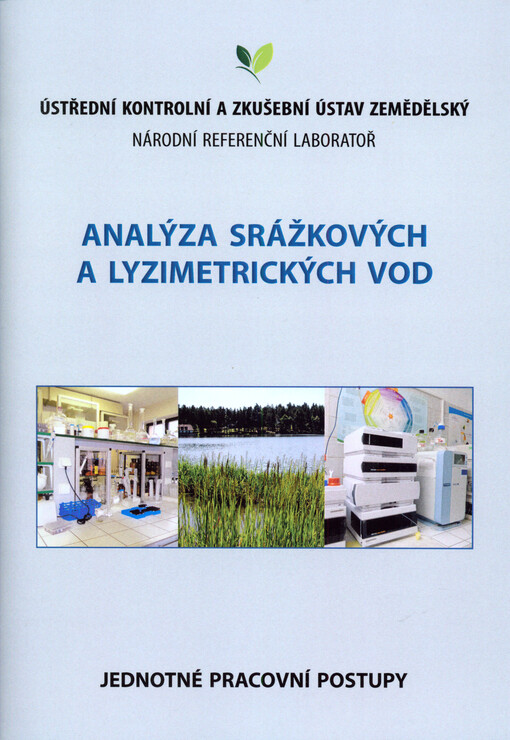 Analýza srážkových a lyzimetrických vod