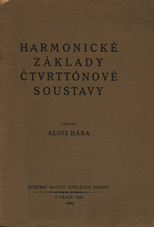Harmonické základy čtvrttónové soustavy