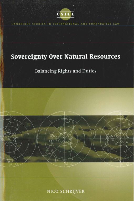 Sovereignty over natural resources  : balancing rights and duties  