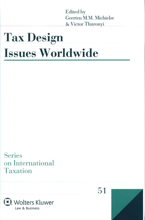 Tax design issues worldwide 