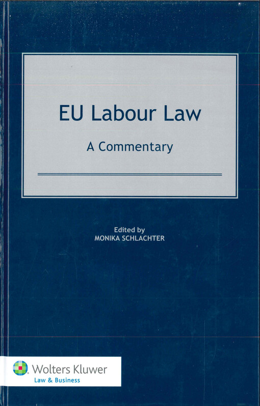 EU labour law  : a commentary  