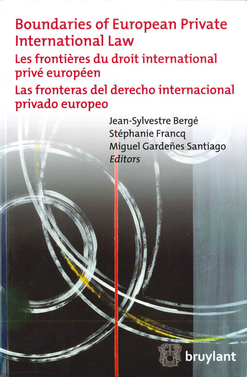 Boundaries of European private international law 