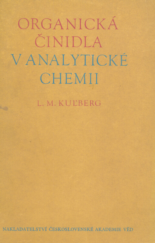 Organická činidla v analytické chemii